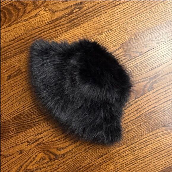 Urban Outfitters Fluffy Faux Fur Bucket Hat One Size main image 7